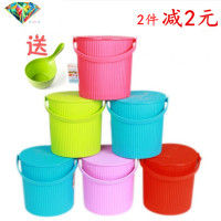 水桶凳塑料加厚可坐家用钓鱼桶手提洗澡桶洗车桶 玩具收纳桶带盖
