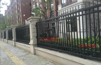 上海中式铁艺围栏小区围栏别墅围栏欧式铁艺围栏防护栏隔离栏定制