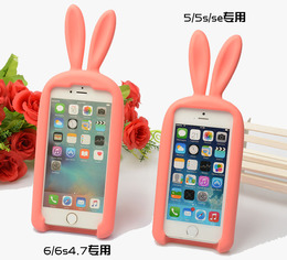 韩国代购iphone6s立体胖兔硅胶可爱手机壳6软潮卡通5s套SE超萌软