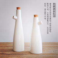调味瓶罐陶瓷日式酱油瓶创意酱油醋壶厨房用品调味料瓶带盖调料瓶