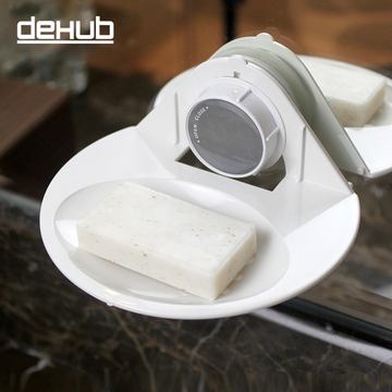 DeHUB强力吸盘式肥皂架皂盒洗脸香皂盒无痕壁挂肥皂架免打孔