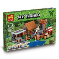 将牌积木79288我的世界Minecraft村庄The Village拼插益智玩具