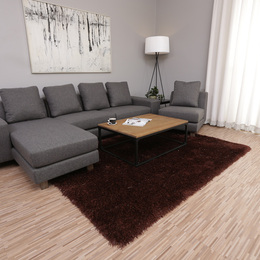 馨适居地毯客厅卧室茶几地毯沙发床边长毛地毯加厚咖啡色地毯定制