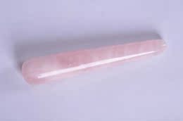 粉晶玉石美容按摩棒点穴棒刮痧板水晶拨筋棒面部拔筋棒赠送刮痧板
