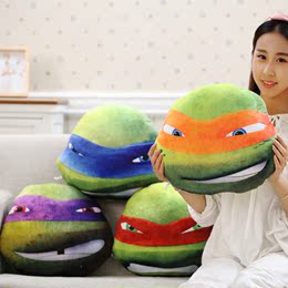 创意忍着神龟靠垫 乌龟抱枕毛绒玩具布娃娃午睡柱形枕送朋友礼物
