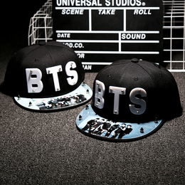 BTS防弹少年团同款帽子韩版学生明星棒球帽韩国个嘻哈帽鸭舌帽