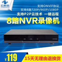 高清数字网络硬盘录像机 8路NVR 720P 960P1080p 单盘位 手机监控