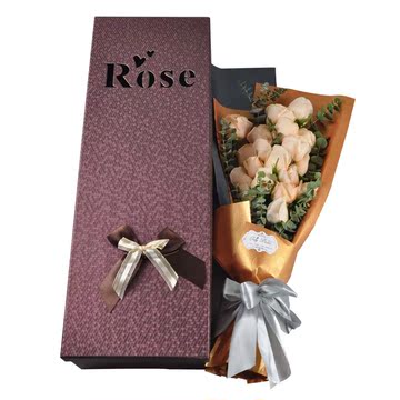 西安鲜花速递同城七夕情人节送花生日鲜花礼盒玫瑰预定免费配送