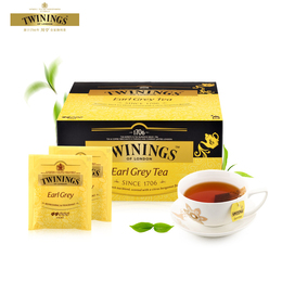 Twinings川宁 英国豪门伯爵红茶茶叶50袋 进口英式红茶包 袋泡茶